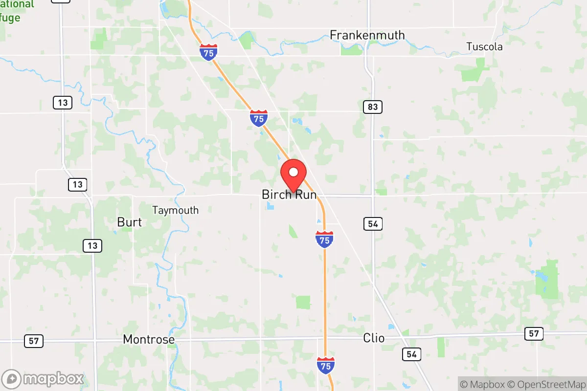 Map centered at 43.2503, -83.7910