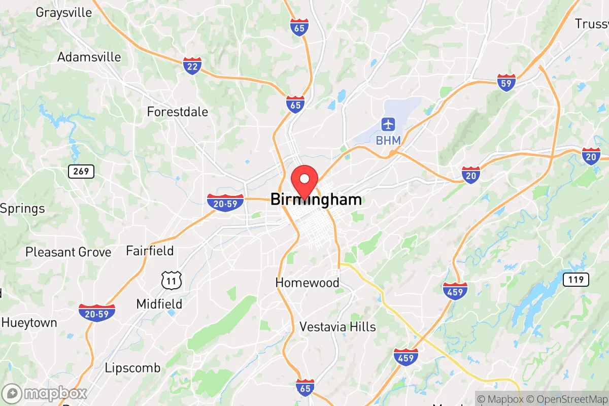 Map centered at 33.5279, -86.7972
