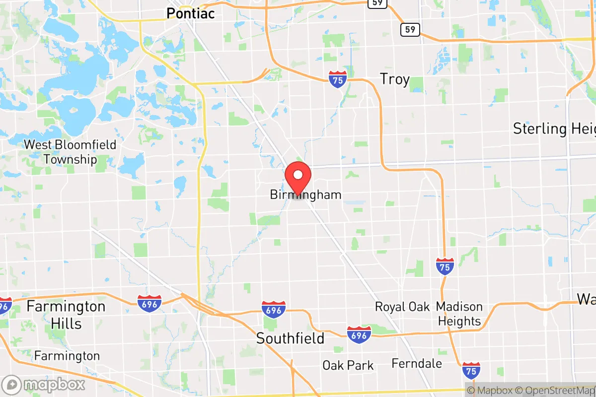 Map centered at 42.5447, -83.2166