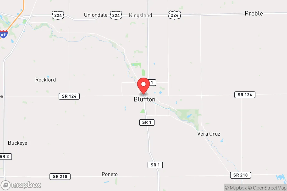 Map centered at 40.7428, -85.1729