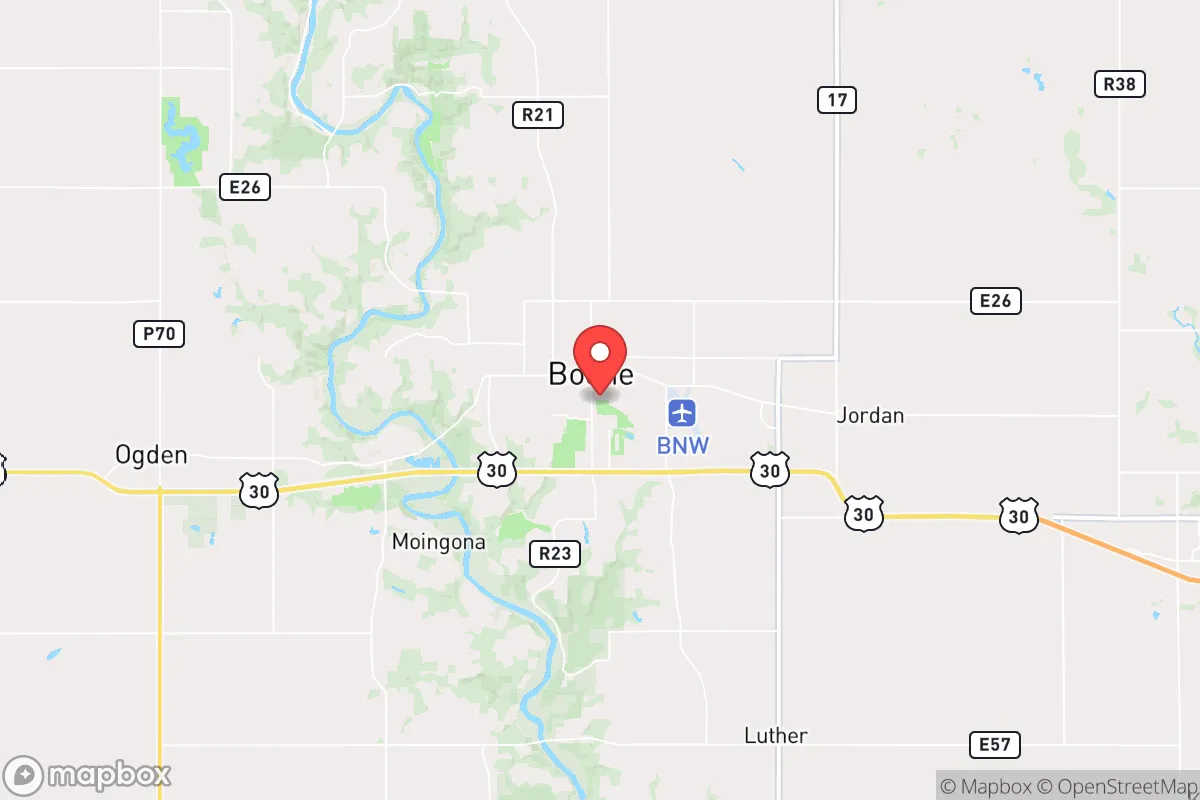 Map centered at 42.0530, -93.8770