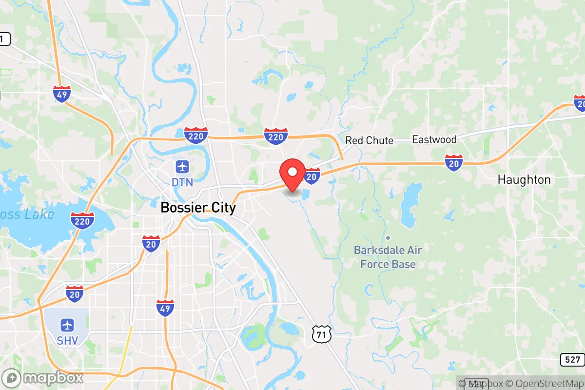 Map centered at 32.5233, -93.6670