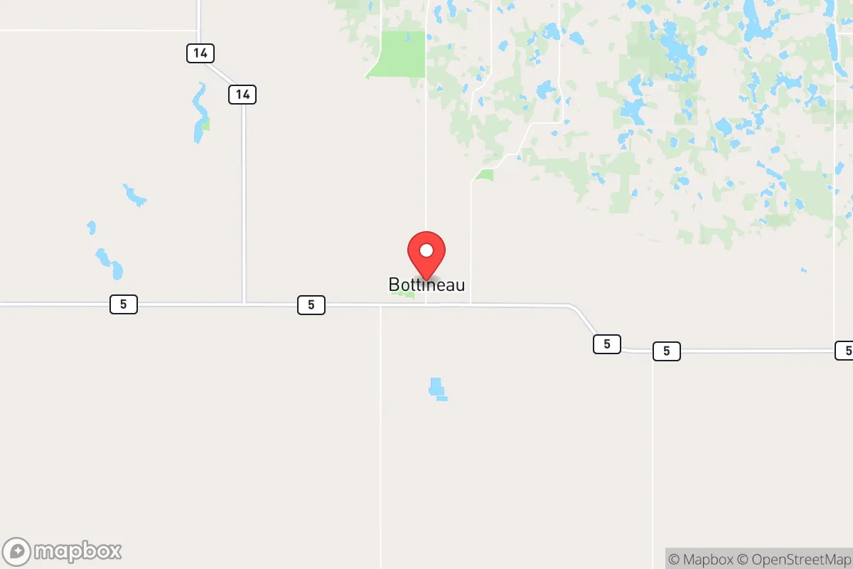 Map centered at 48.8248, -100.4425