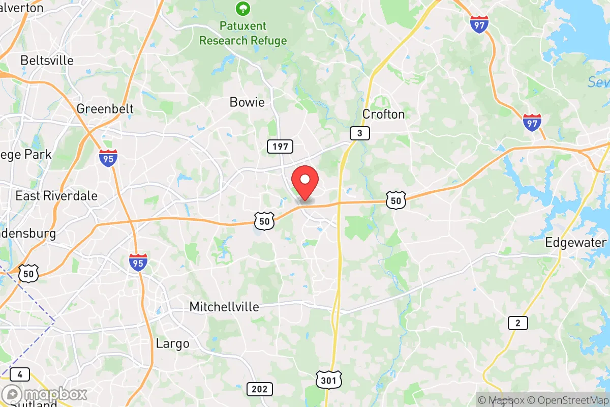 Map centered at 38.9549, -76.7405