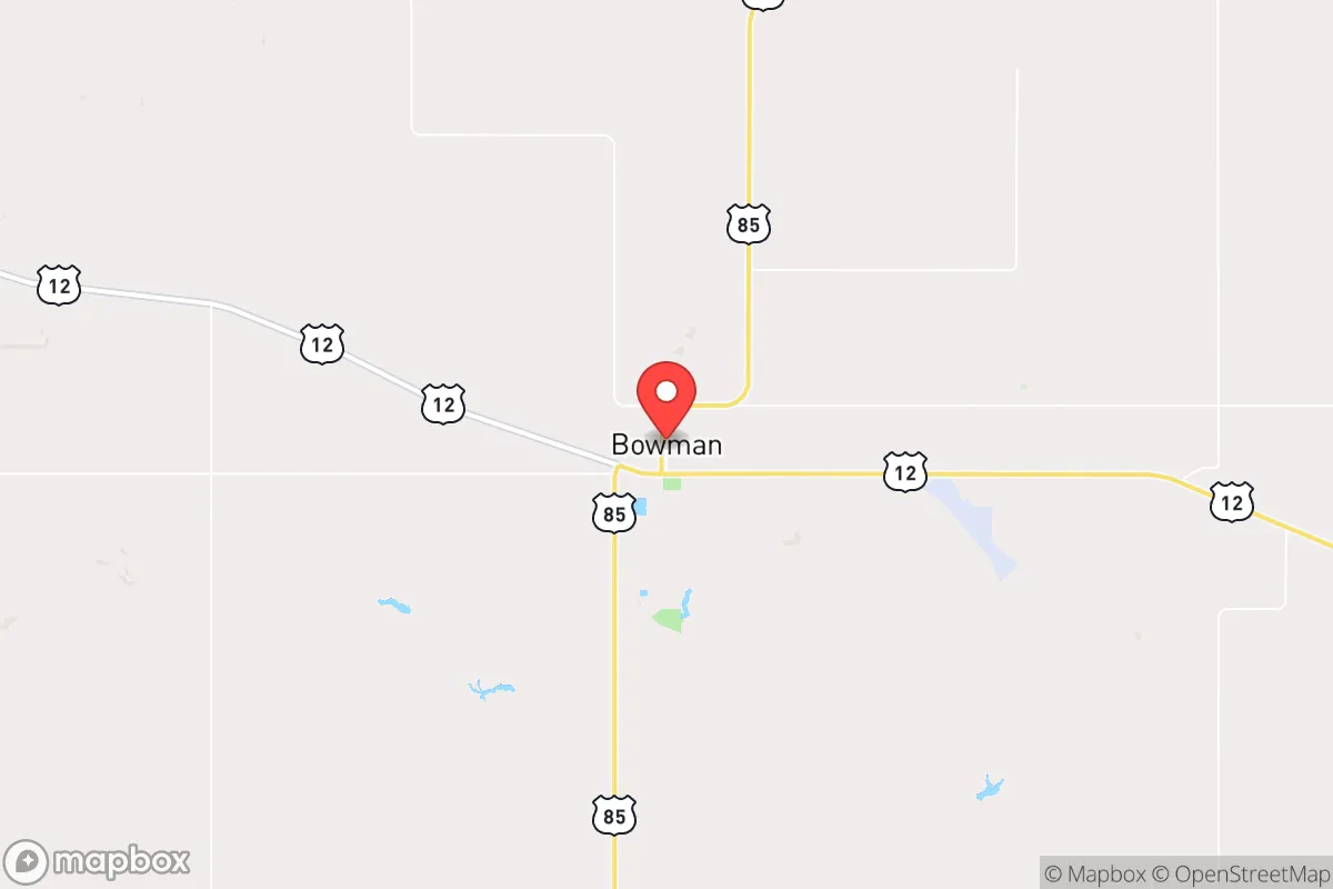 Map centered at 46.1843, -103.4029