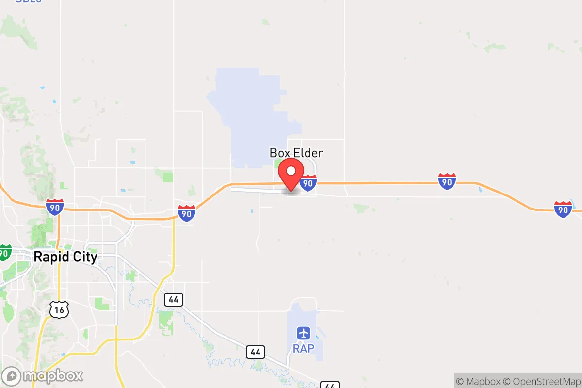 Map centered at 44.1121, -103.0815