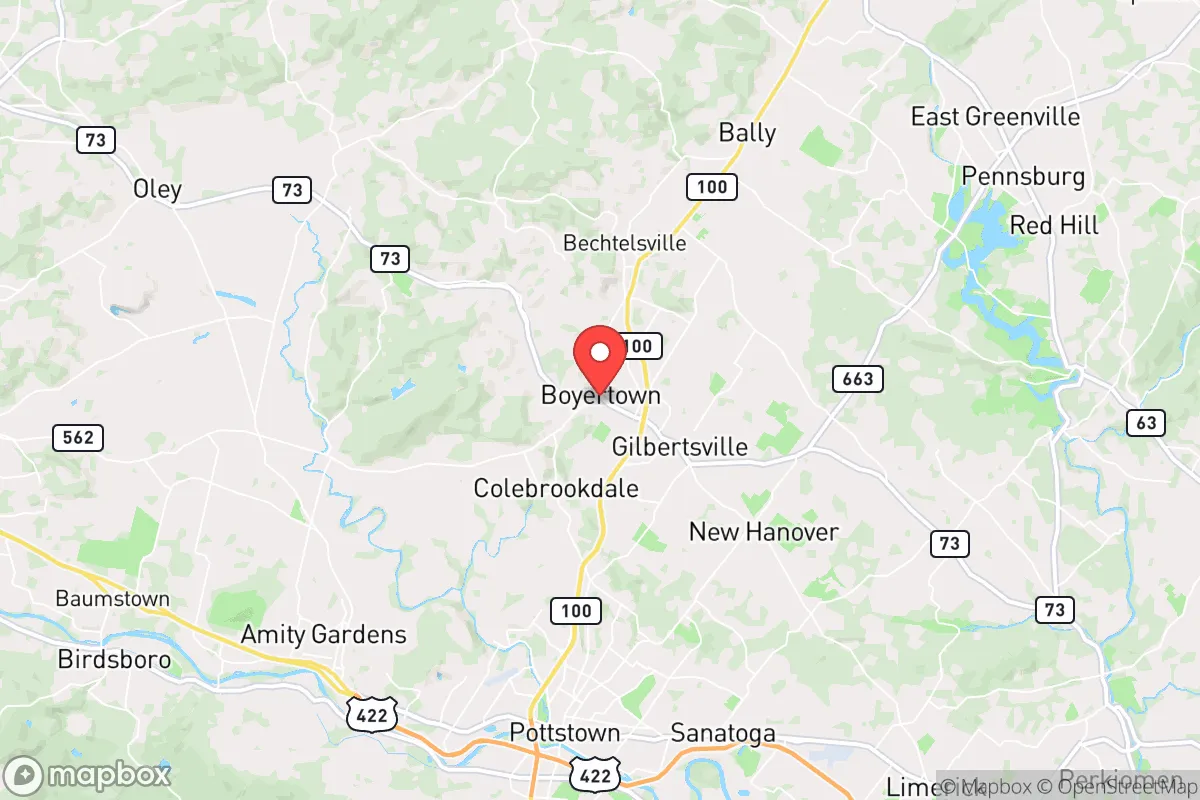 Map centered at 40.3323, -75.6375