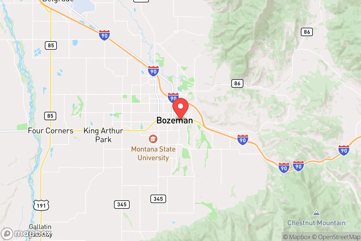 Map centered at 45.6834, -111.0563