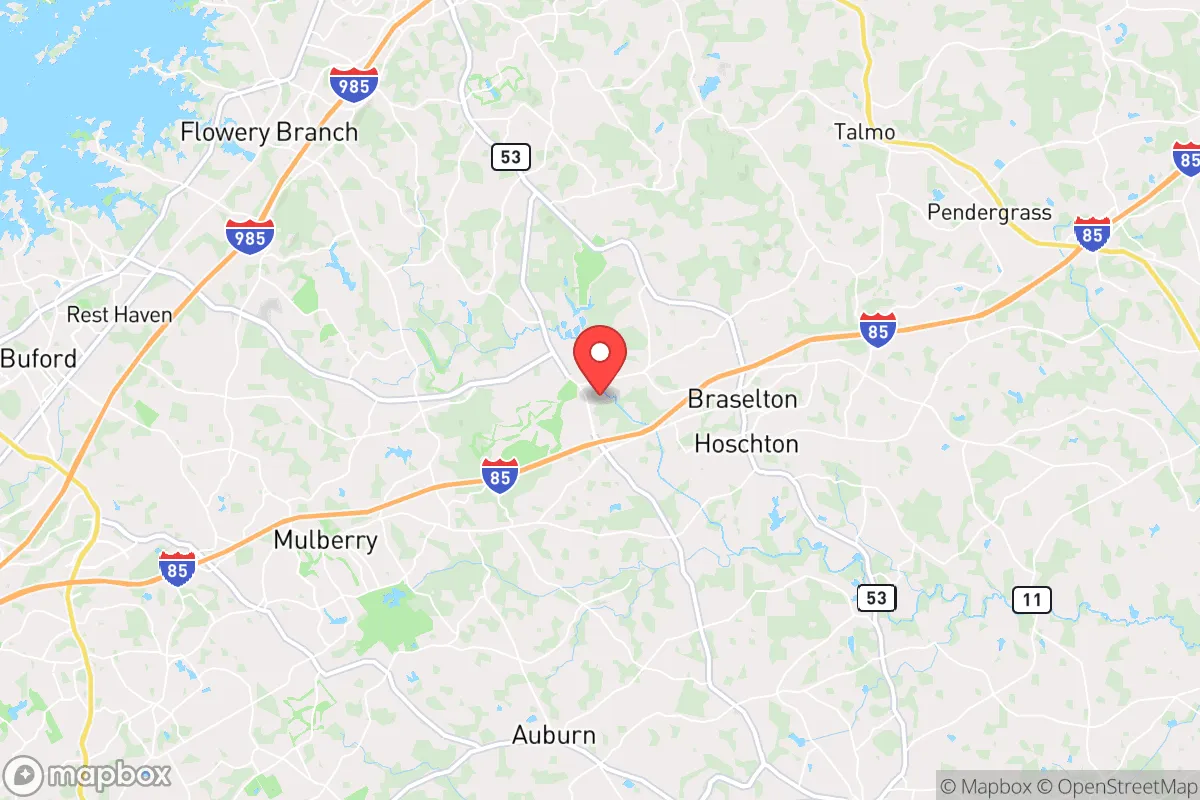 Map centered at 34.1089, -83.8115