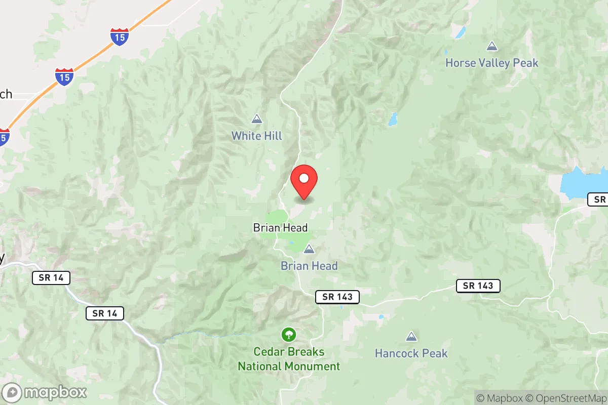 Map centered at 37.7063, -112.8348