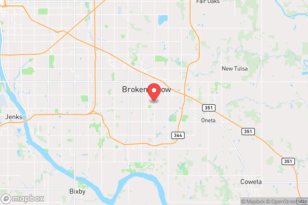 Map centered at 36.0383, -95.7806