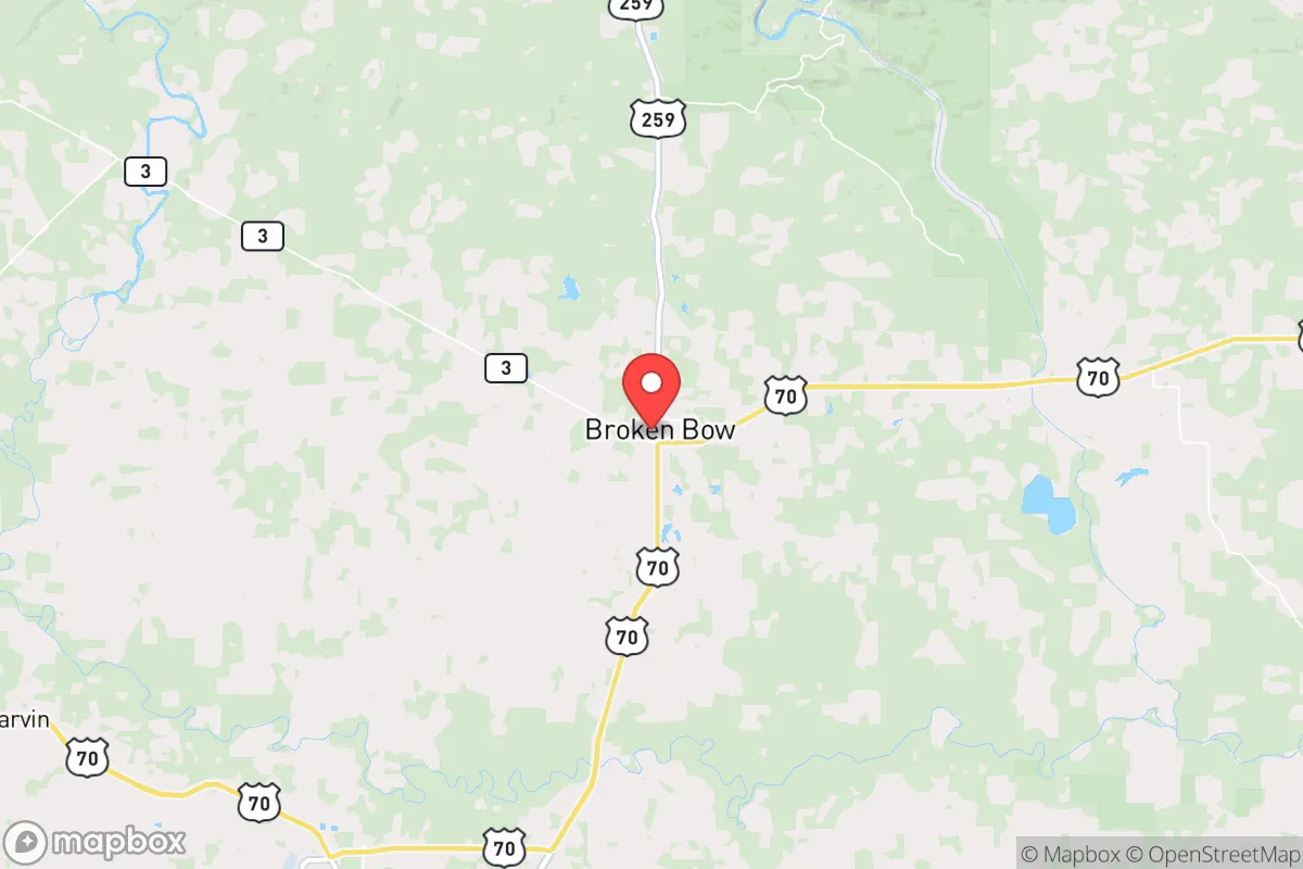 Map centered at 34.0285, -94.7415