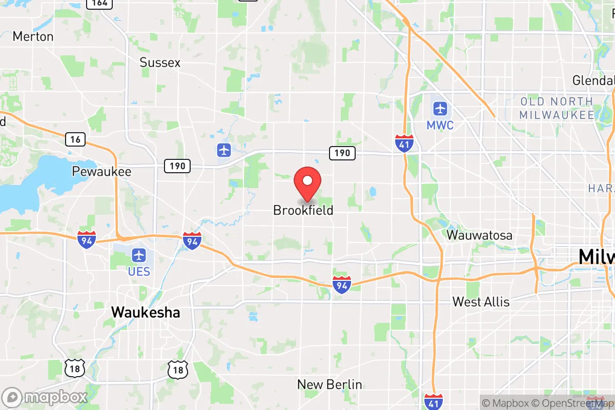 Map centered at 43.0641, -88.1232