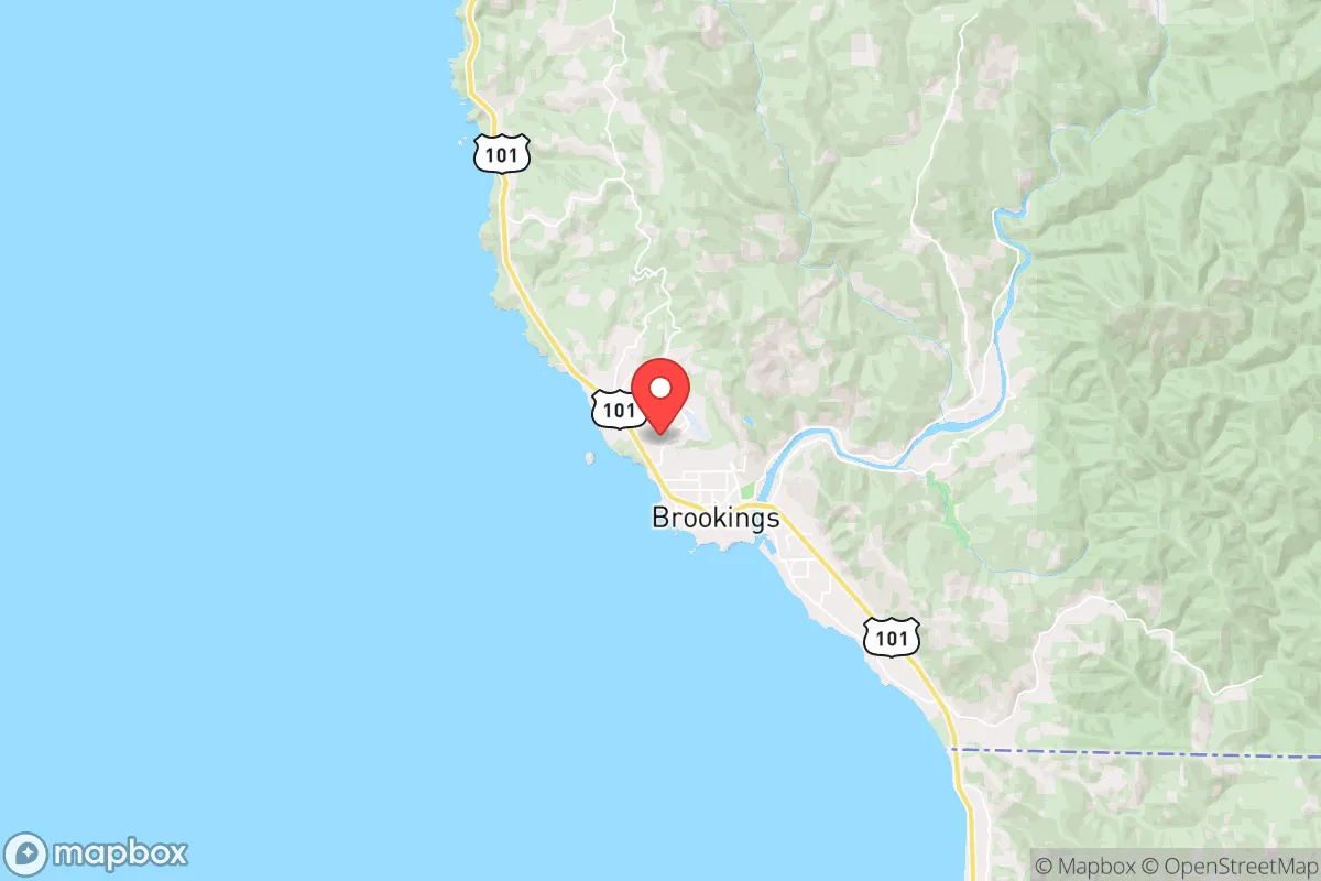 Map centered at 42.0700, -124.3003