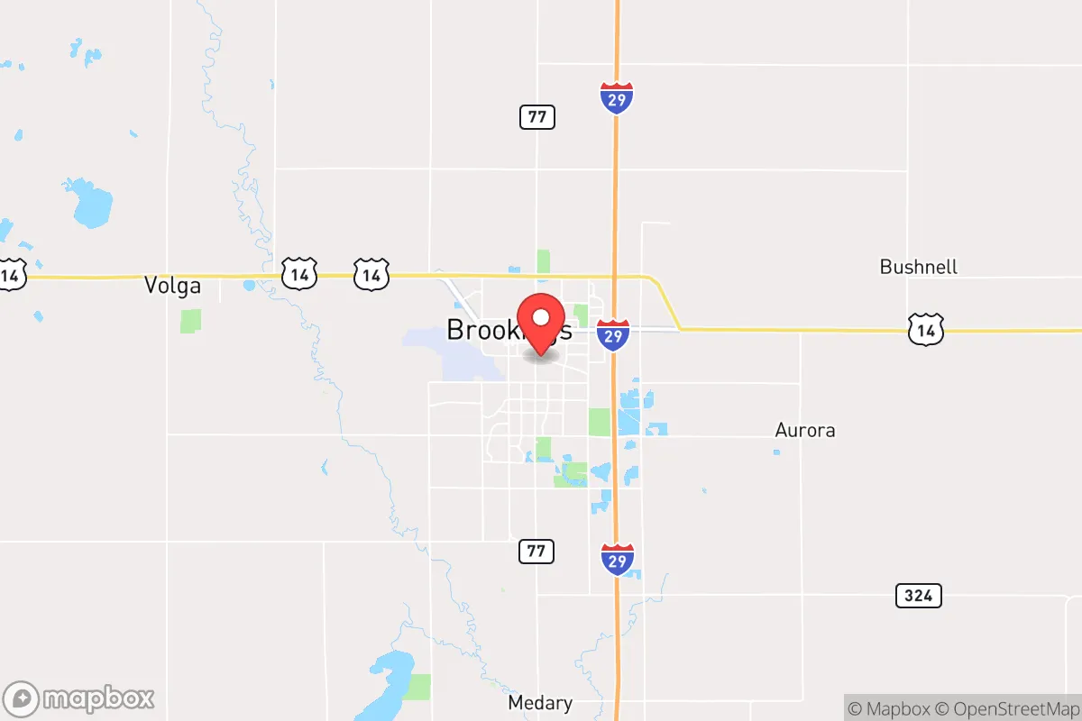 Map centered at 44.3030, -96.7862