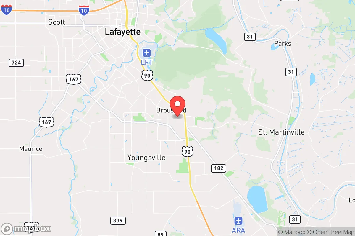 Map centered at 30.1394, -91.9540