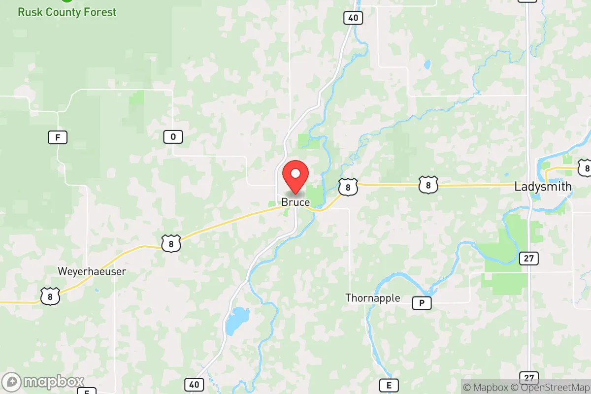 Map centered at 45.4590, -91.2734