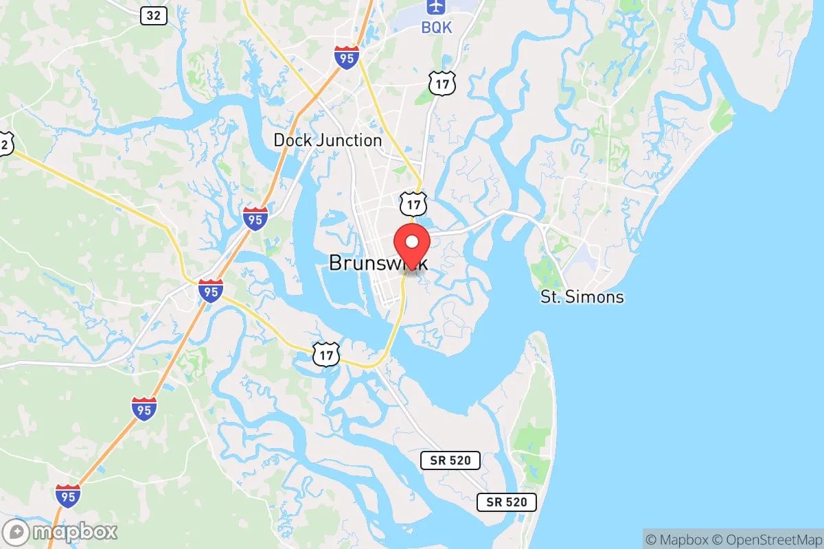 Map centered at 31.1449, -81.4746