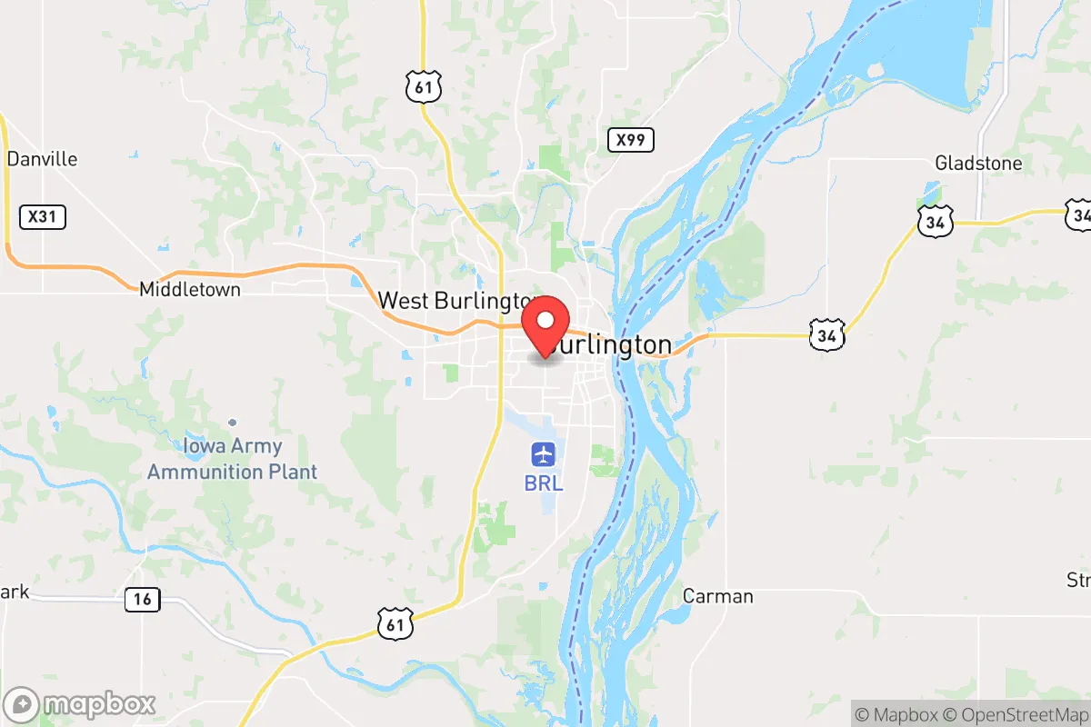 Map centered at 40.8071, -91.1247