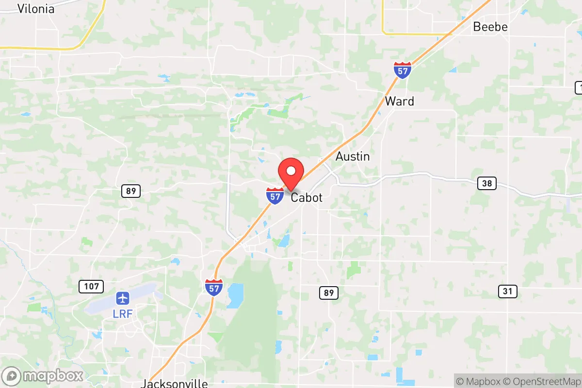 Map centered at 34.9766, -92.0274