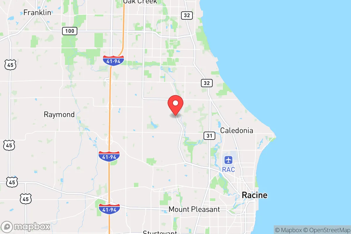 Map centered at 42.7987, -87.8761