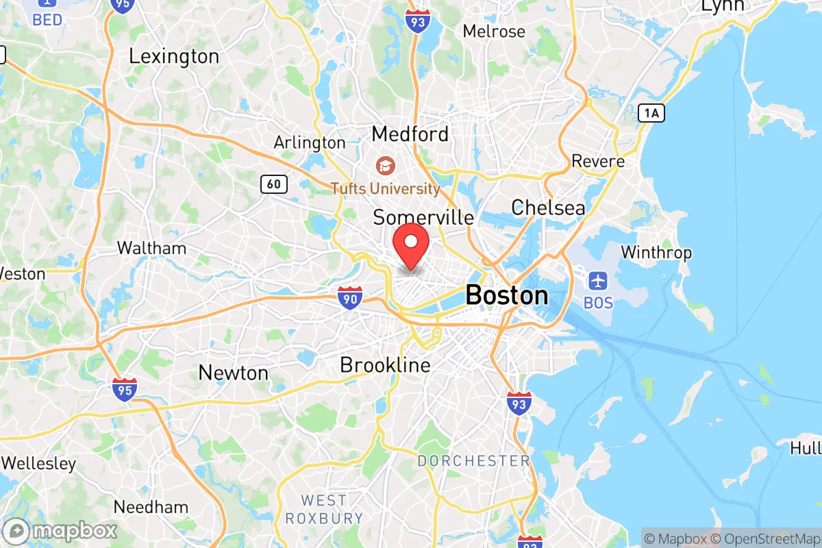 Map centered at 42.3759, -71.1185