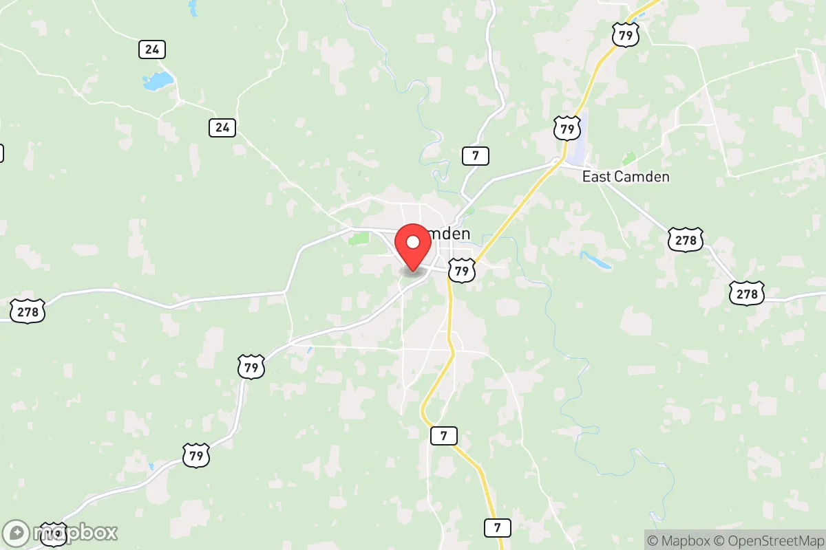 Map centered at 33.5672, -92.8466