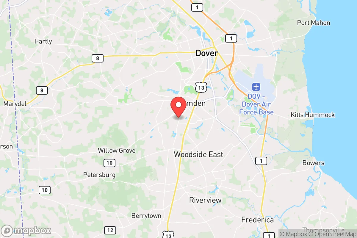 Map centered at 39.0992, -75.5569