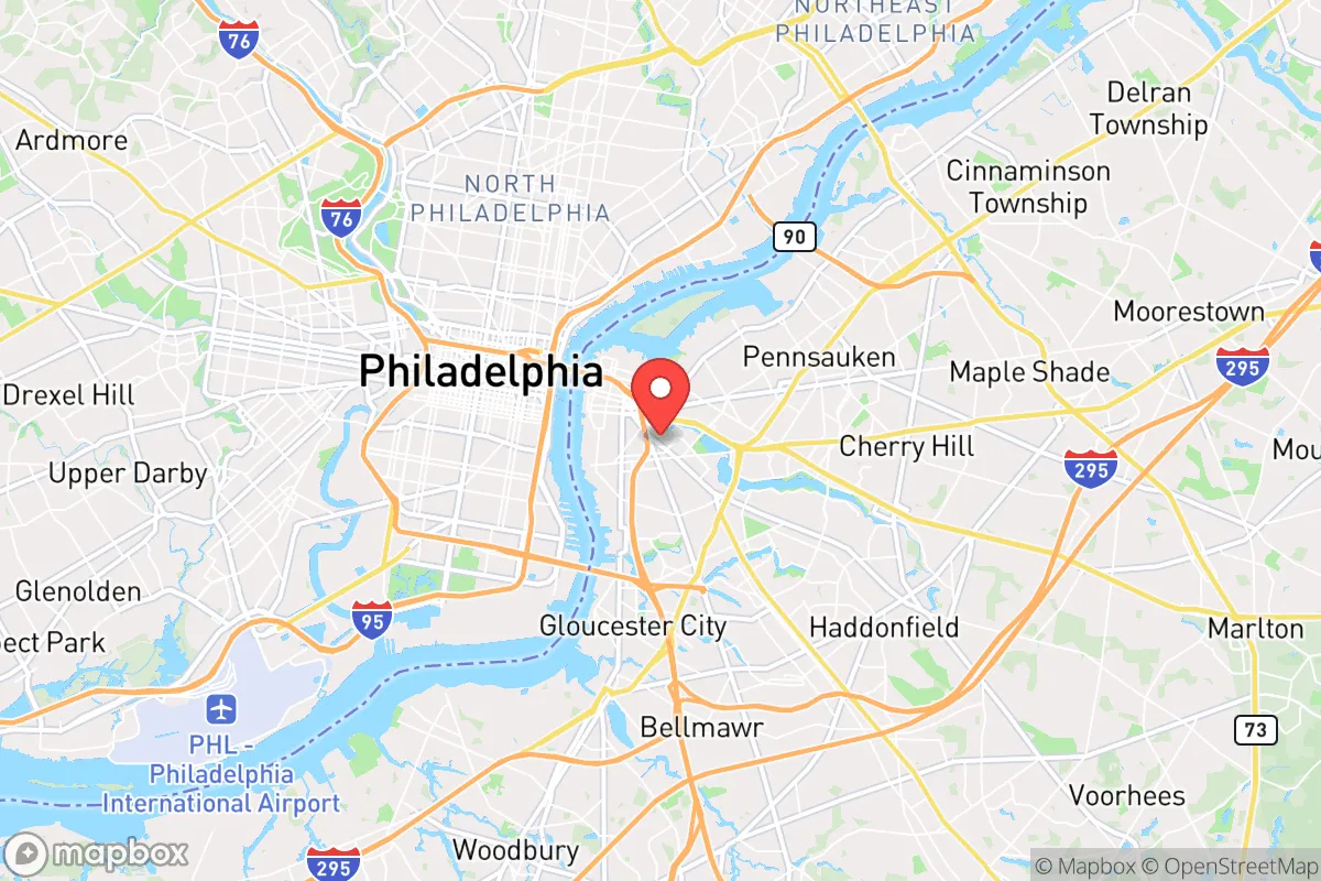 Map centered at 39.9362, -75.1074