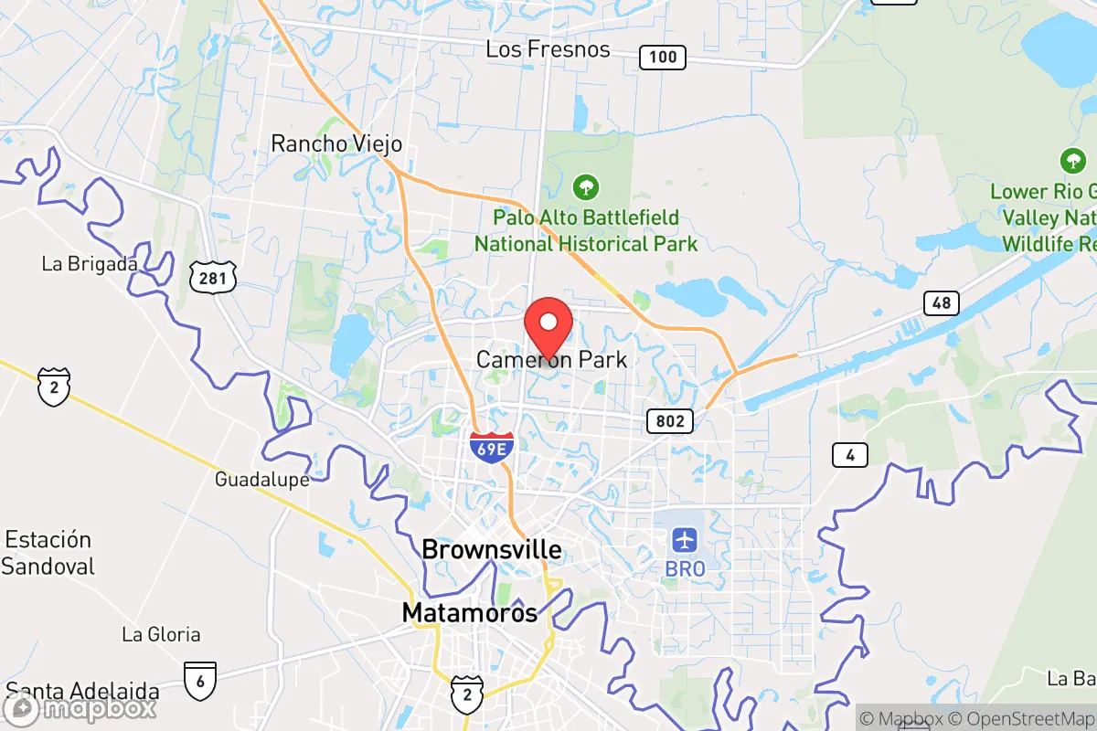 Map centered at 25.9645, -97.4767