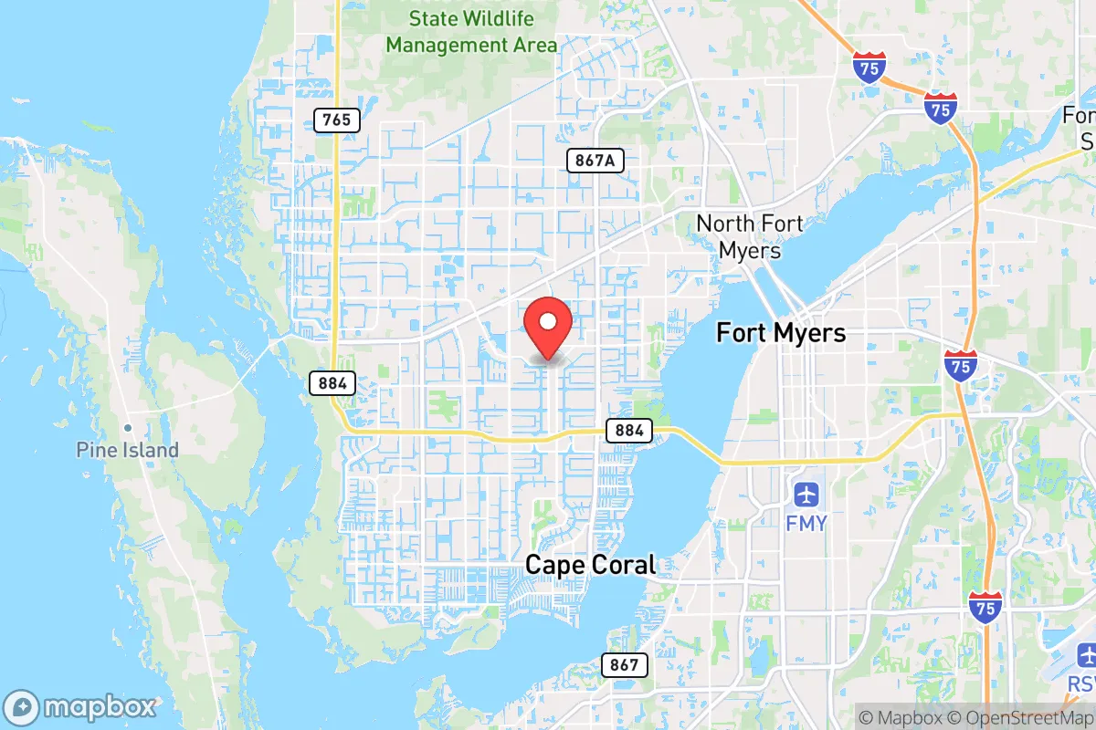 Map centered at 26.6446, -81.9958