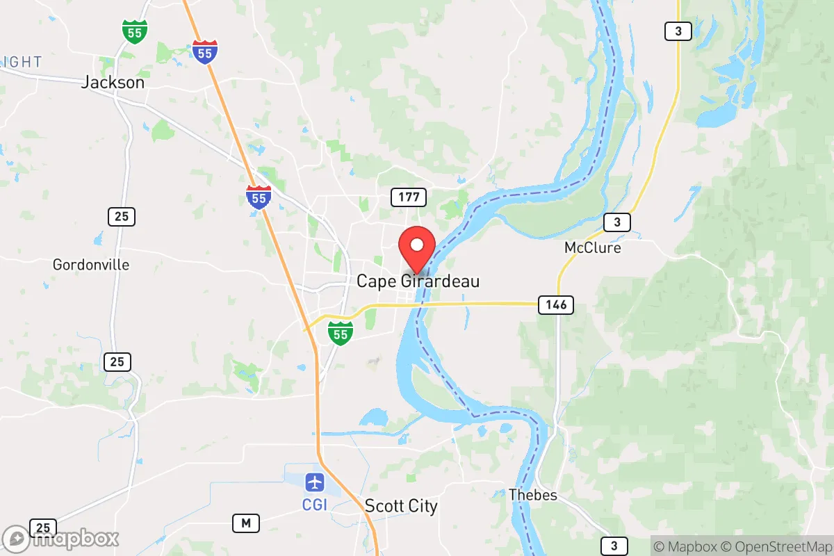 Map centered at 37.3109, -89.5598