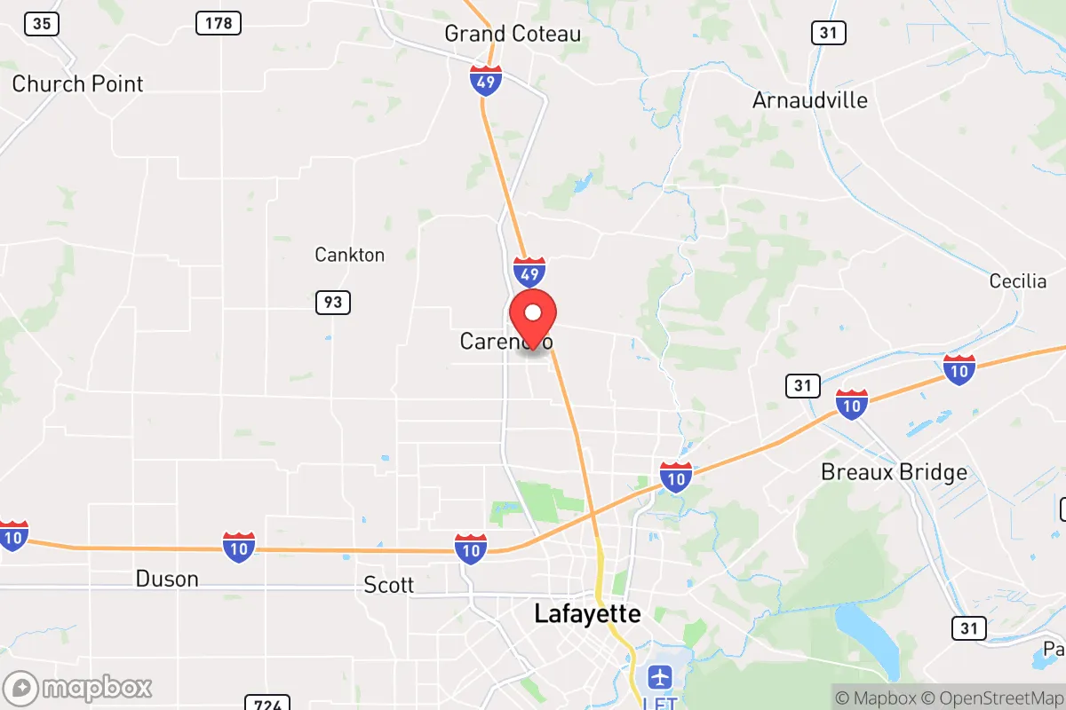 Map centered at 30.3126, -92.0387