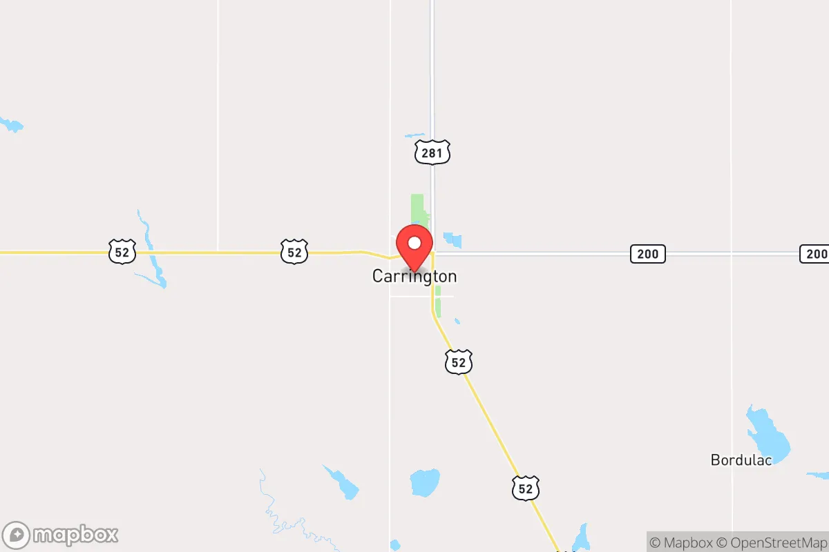 Map centered at 47.4520, -99.1306