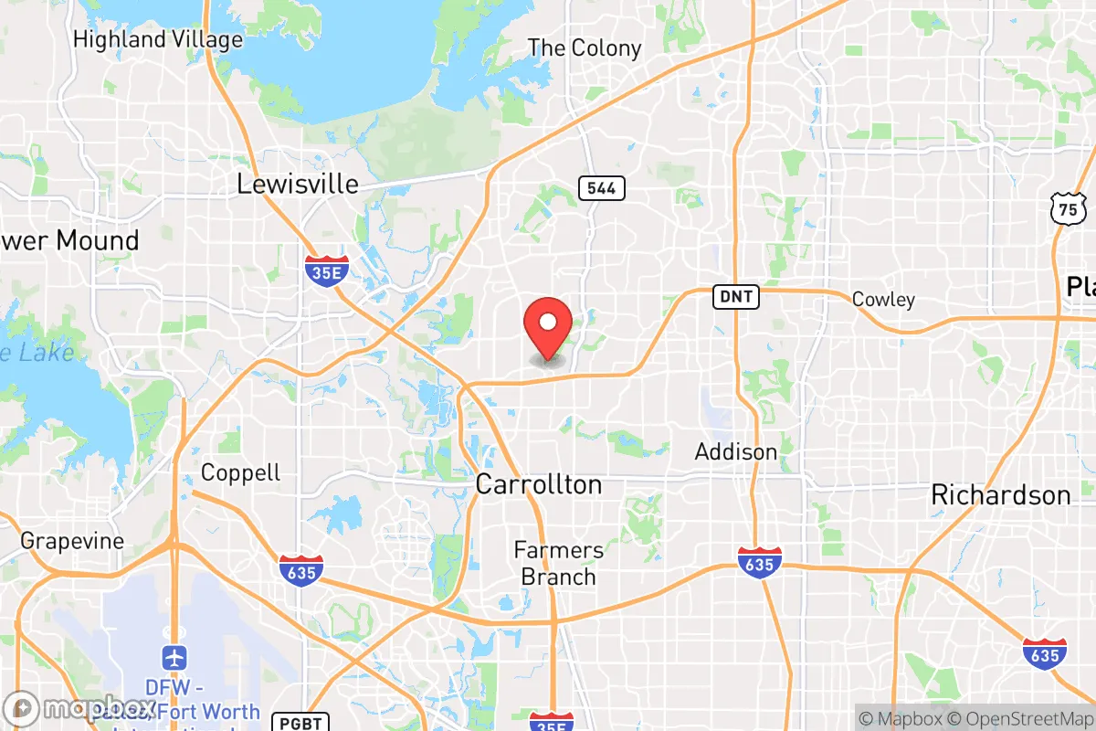 Map centered at 32.9889, -96.8999