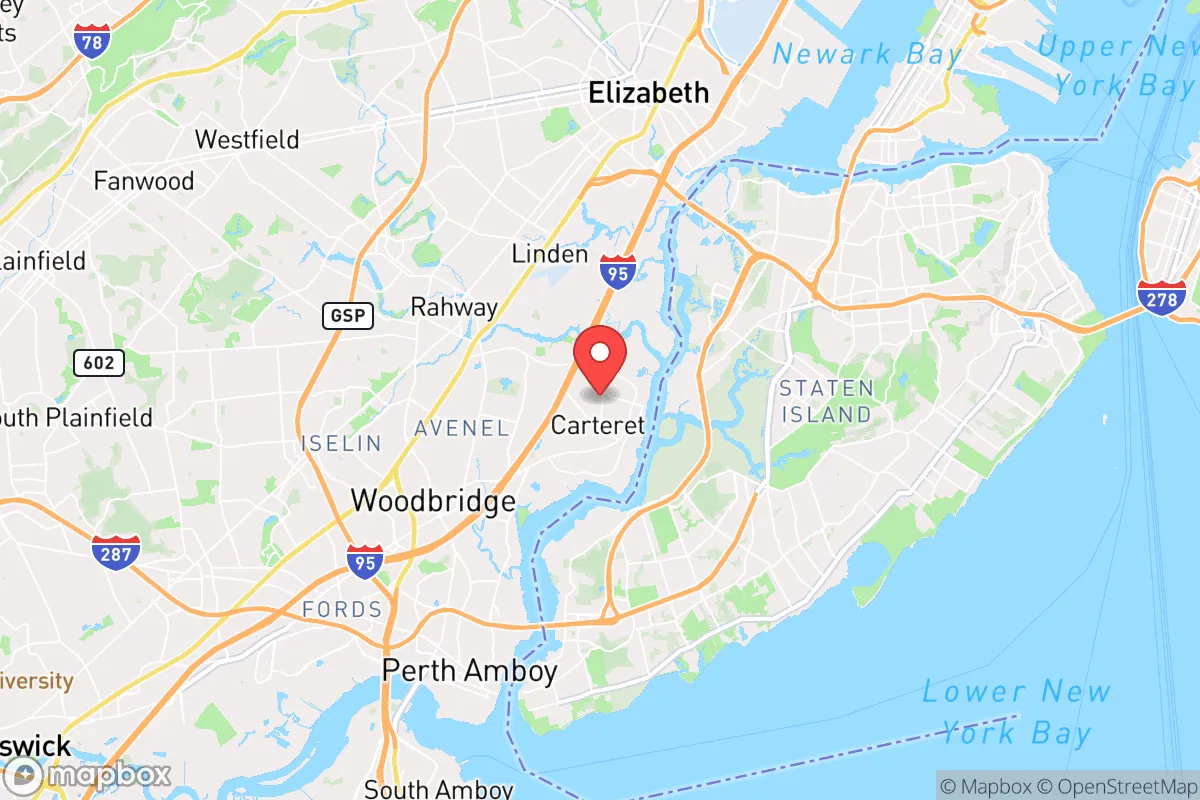 Map centered at 40.5839, -74.2273