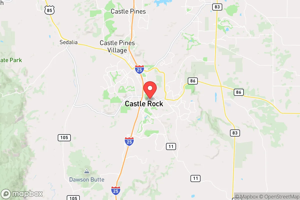 Map centered at 39.3762, -104.8505