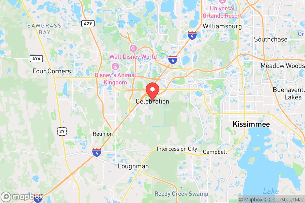 Map centered at 28.3189, -81.5408
