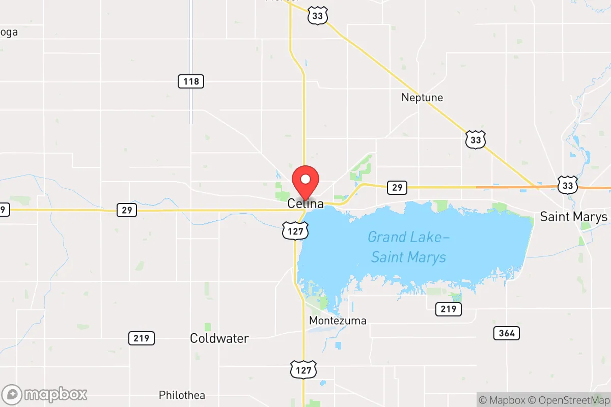 Map centered at 40.5489, -84.5702