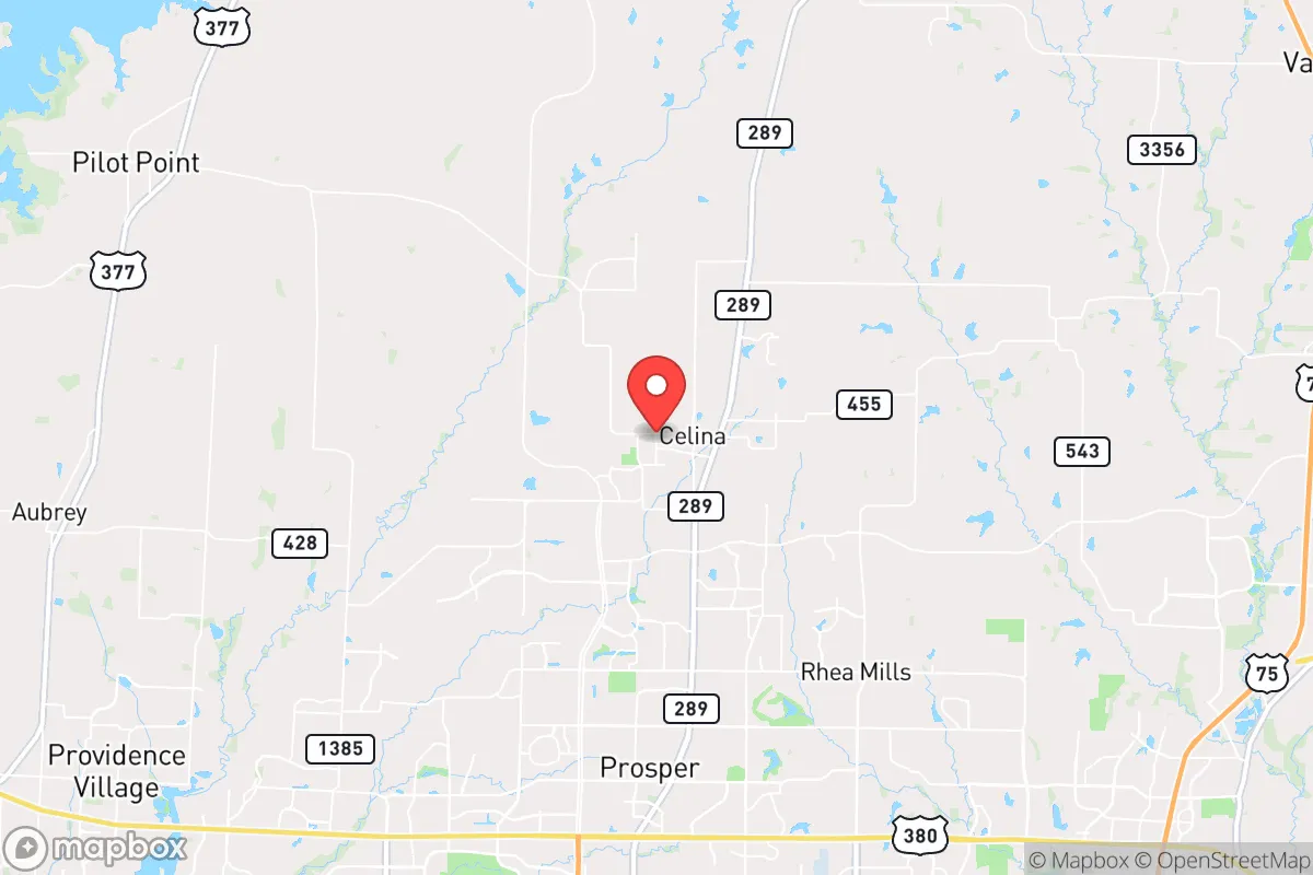 Map centered at 33.3238, -96.7955