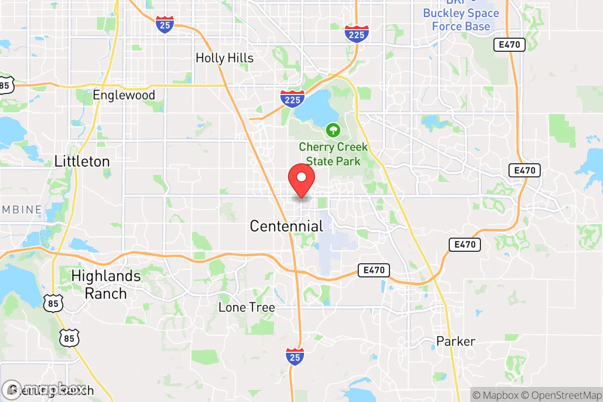 Map centered at 39.5924, -104.8666