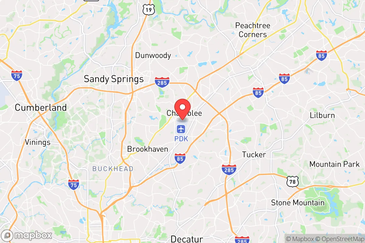 Map centered at 33.8843, -84.3008