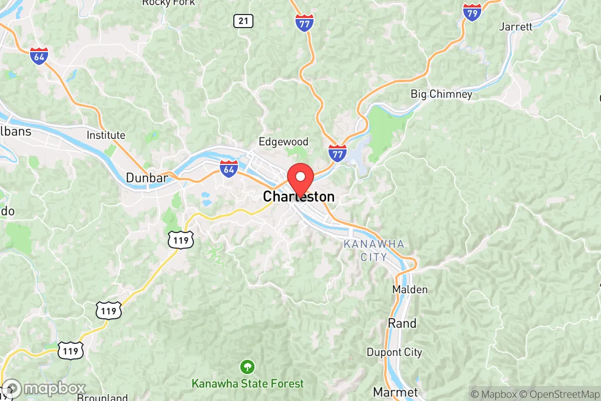 Map centered at 38.3484, -81.6321