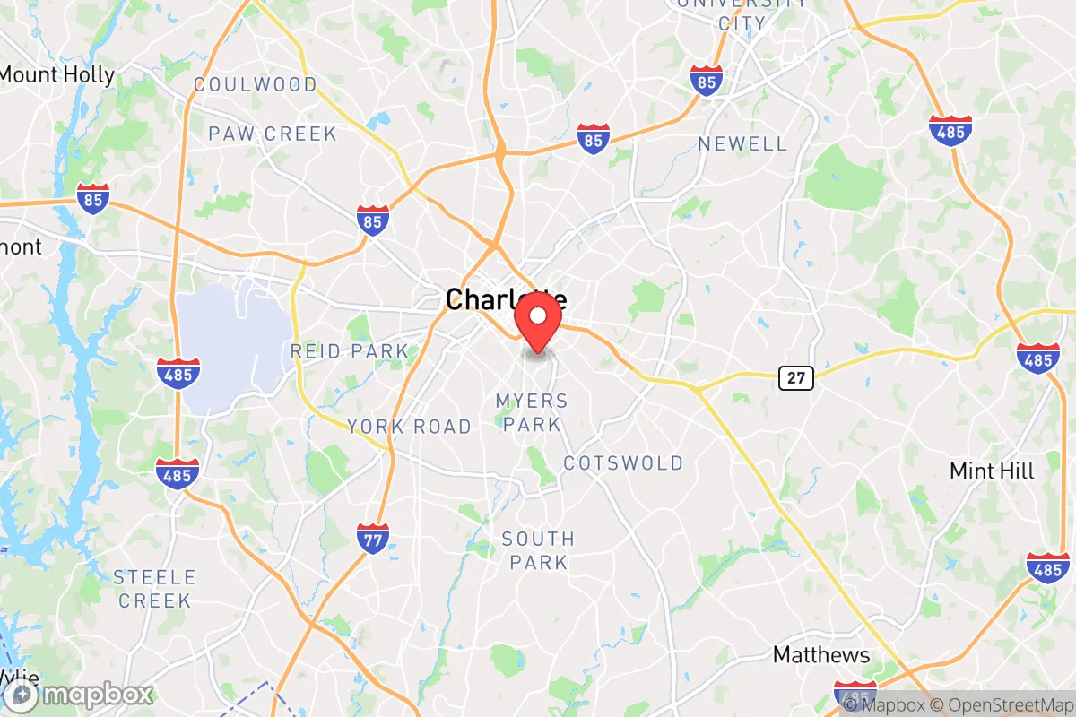 Map centered at 35.2087, -80.8308
