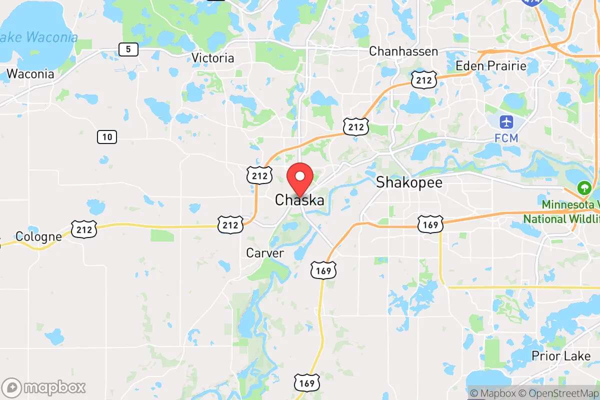 Map centered at 44.8164, -93.6093