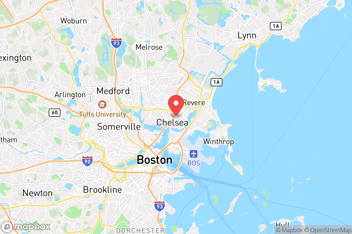 Map centered at 42.3959, -71.0325