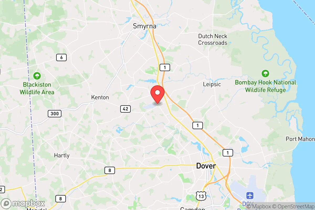Map centered at 39.2198, -75.5878