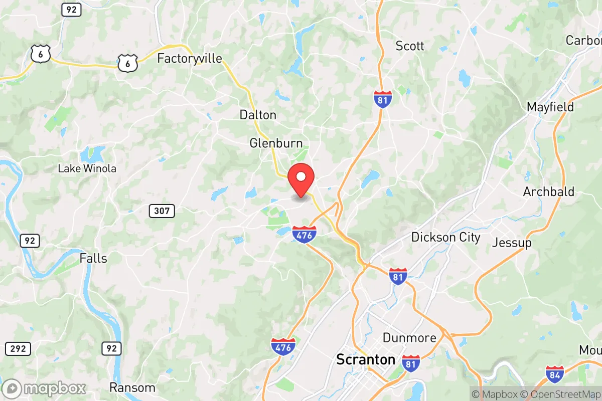 Map centered at 41.4902, -75.7065