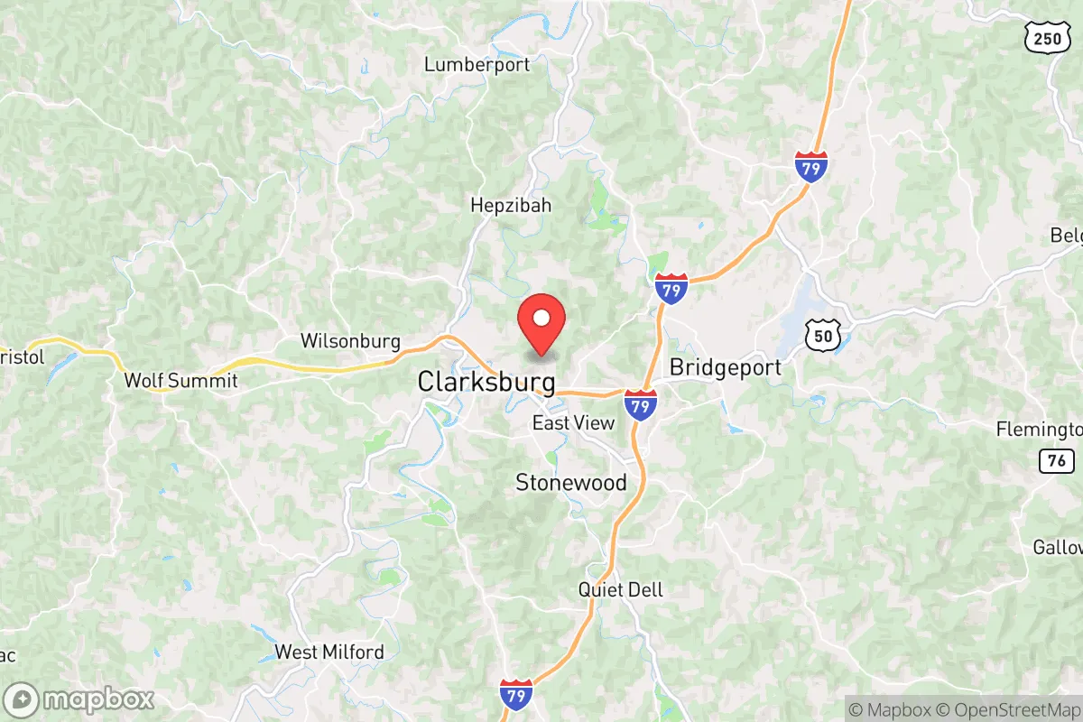 Map centered at 39.2867, -80.3237