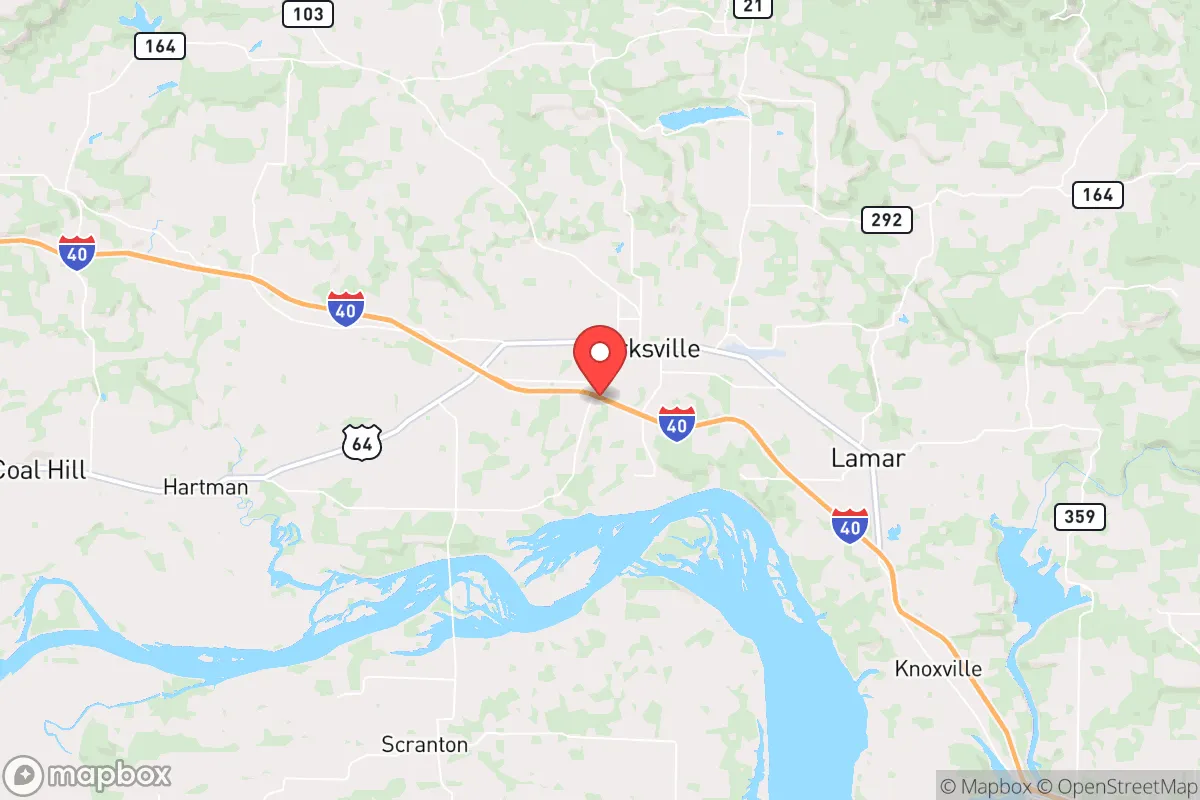 Map centered at 35.4569, -93.4800